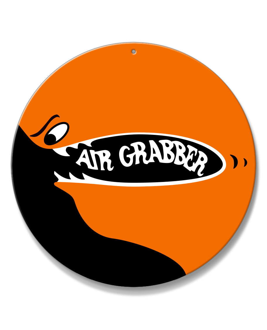 1967 - 1974 Plymouth GTX Road Runner Air Grabber Round Aluminum Sign