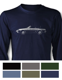 Alfa Romeo Spider Veloce Convertible 1970 - 1982 Long Sleeve T-Shirt - Side View