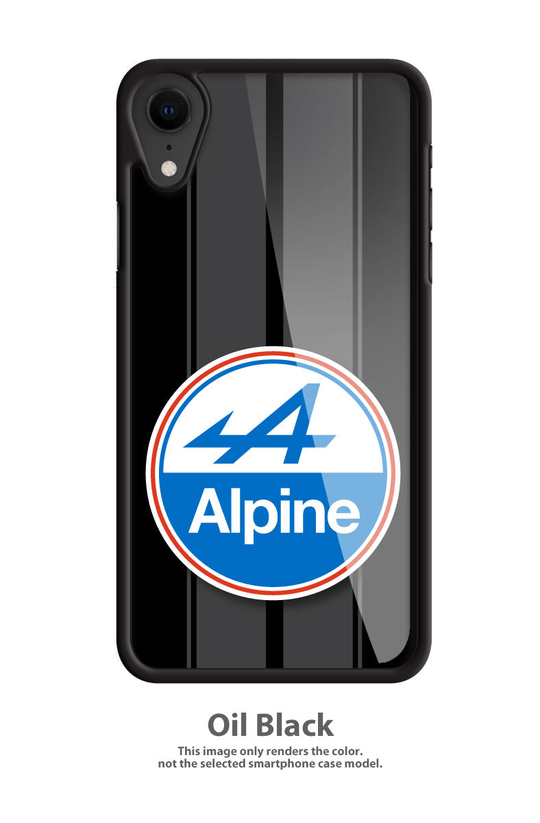 Alpine Renault Badge Emblem Smartphone Case - Racing Stripes