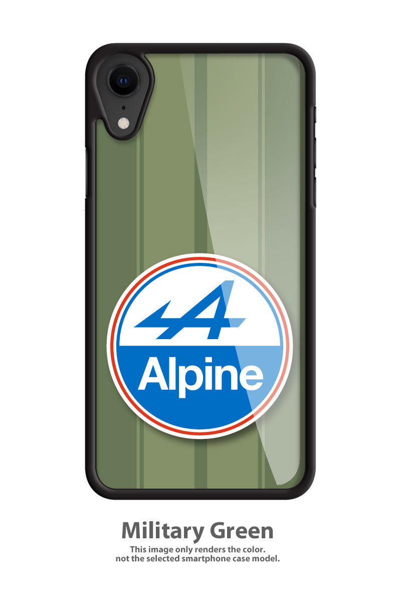 Alpine Renault Badge Emblem Smartphone Case - Racing Stripes