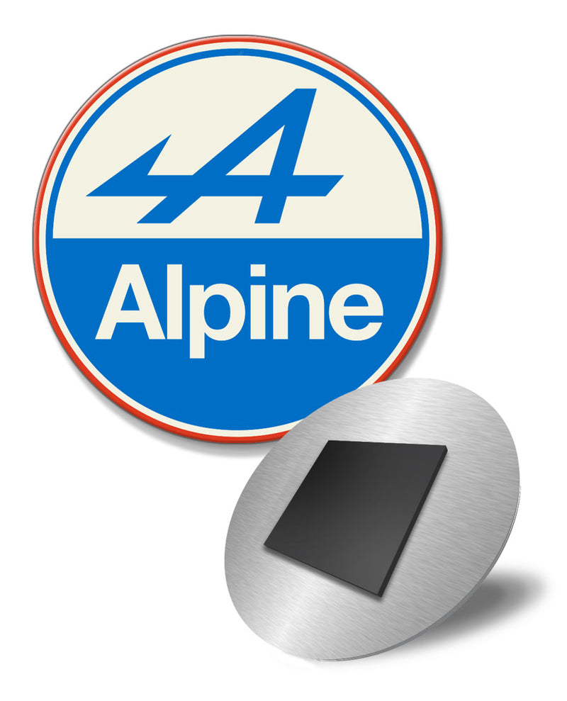 Alpine Emblem Round Fridge Magnet