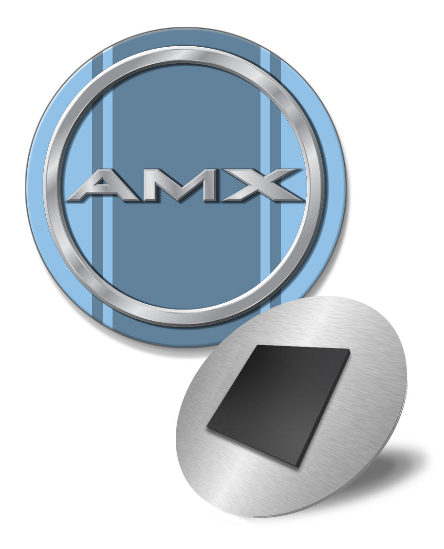 1968 - 1969 AMC AMX Quarter Panel Circle Emblem Round Fridge Magnet