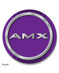 1968 - 1969 AMC AMX Quarter Panel Circle Emblem Round Aluminum Sign