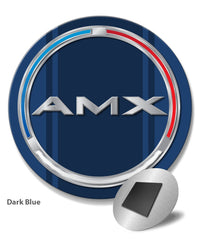 1970 AMC AMX Quarter Panel Circle Emblem Novelty Round Fridge Magnet