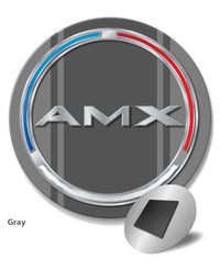 1970 AMC AMX Quarter Panel Circle Emblem Novelty Round Fridge Magnet