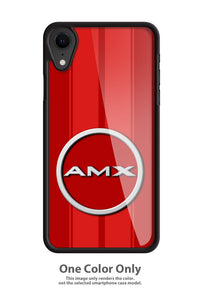 1968 - 1969 AMC AMX Quarter Panel Circle Emblem Smartphone Case - Racing Stripes