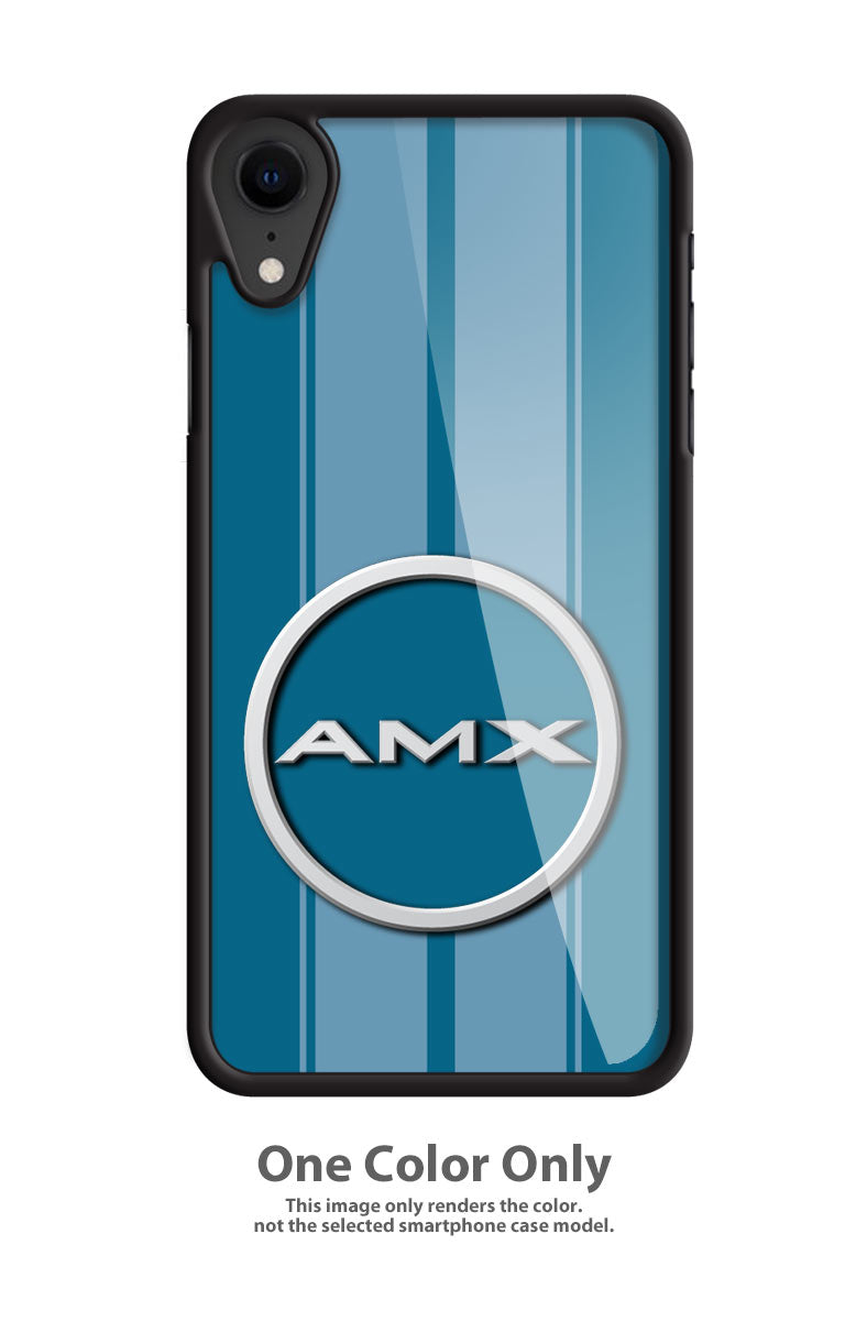 1968 - 1969 AMC AMX Quarter Panel Circle Emblem Smartphone Case - Racing Stripes