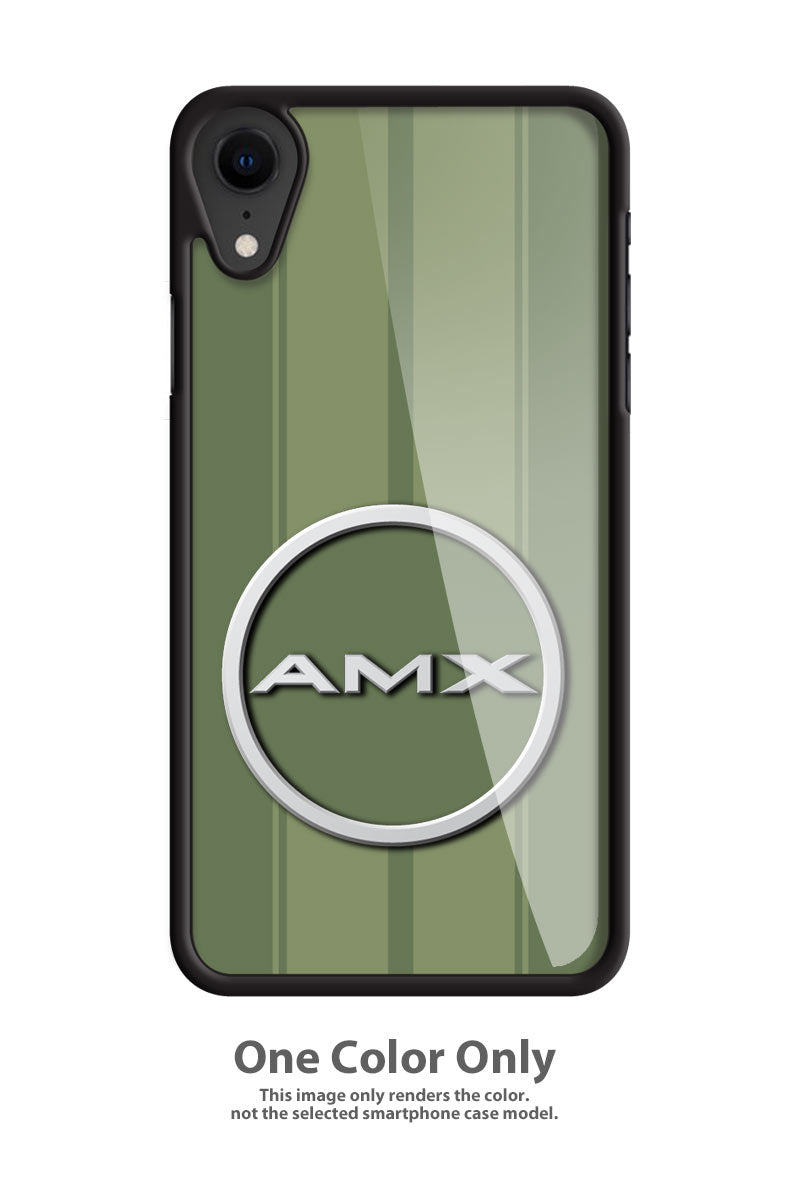1968 - 1969 AMC AMX Quarter Panel Circle Emblem Smartphone Case - Racing Stripes
