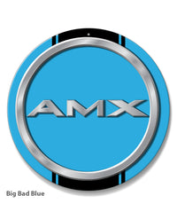 1968 - 1970 AMC AMX Big Bad Emblem Novelty Round Aluminum Sign