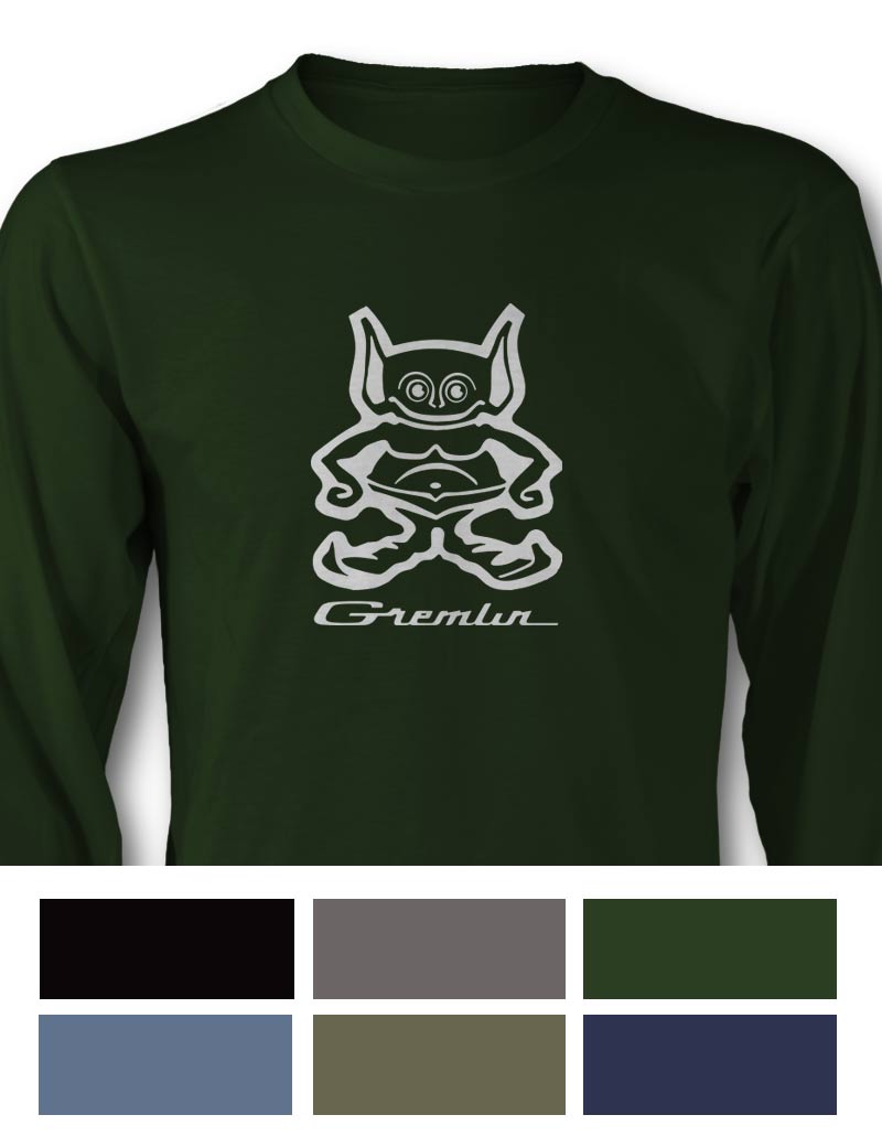 1970 - 1978 AMC Gremlin Guy Emblem T-Shirt - Long Sleeves - Emblem