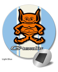 1970 - 1978 AMC Gremlin Guy Emblem Novelty Round Fridge Magnet