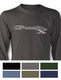 1970 - 1978 AMC Gremlin X Emblem T-Shirt - Long Sleeves - Racing Emblem
