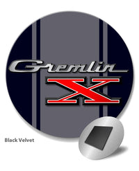 1970 - 1978 AMC Gremlin X Emblem Novelty Round Fridge Magnet