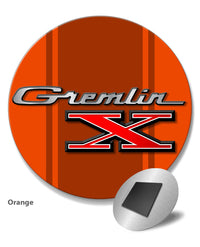 1970 - 1978 AMC Gremlin X Emblem Novelty Round Fridge Magnet