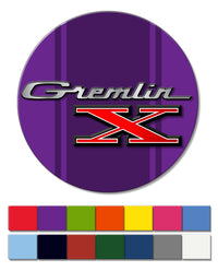 1970 - 1978 AMC Gremlin X Emblem Novelty Round Fridge Magnet