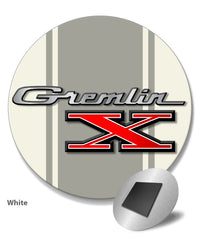 1970 - 1978 AMC Gremlin X Emblem Novelty Round Fridge Magnet