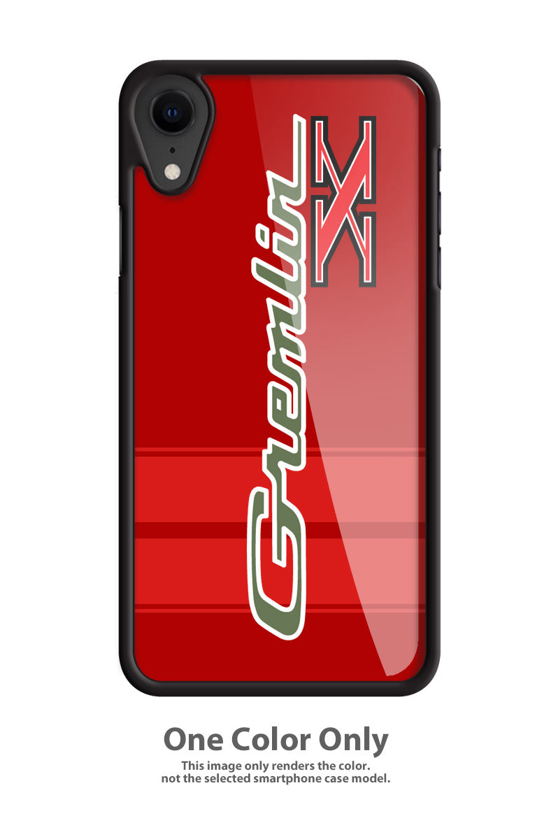 1970 - 1978 AMC Gremlin X Emblem Smartphone Case - Racing Stripes