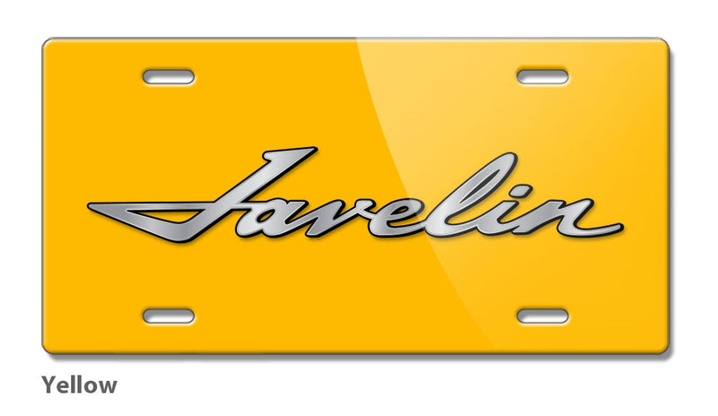 1968 - 1974 AMC Javelin Emblem Novelty License Plate - Vintage Emblem