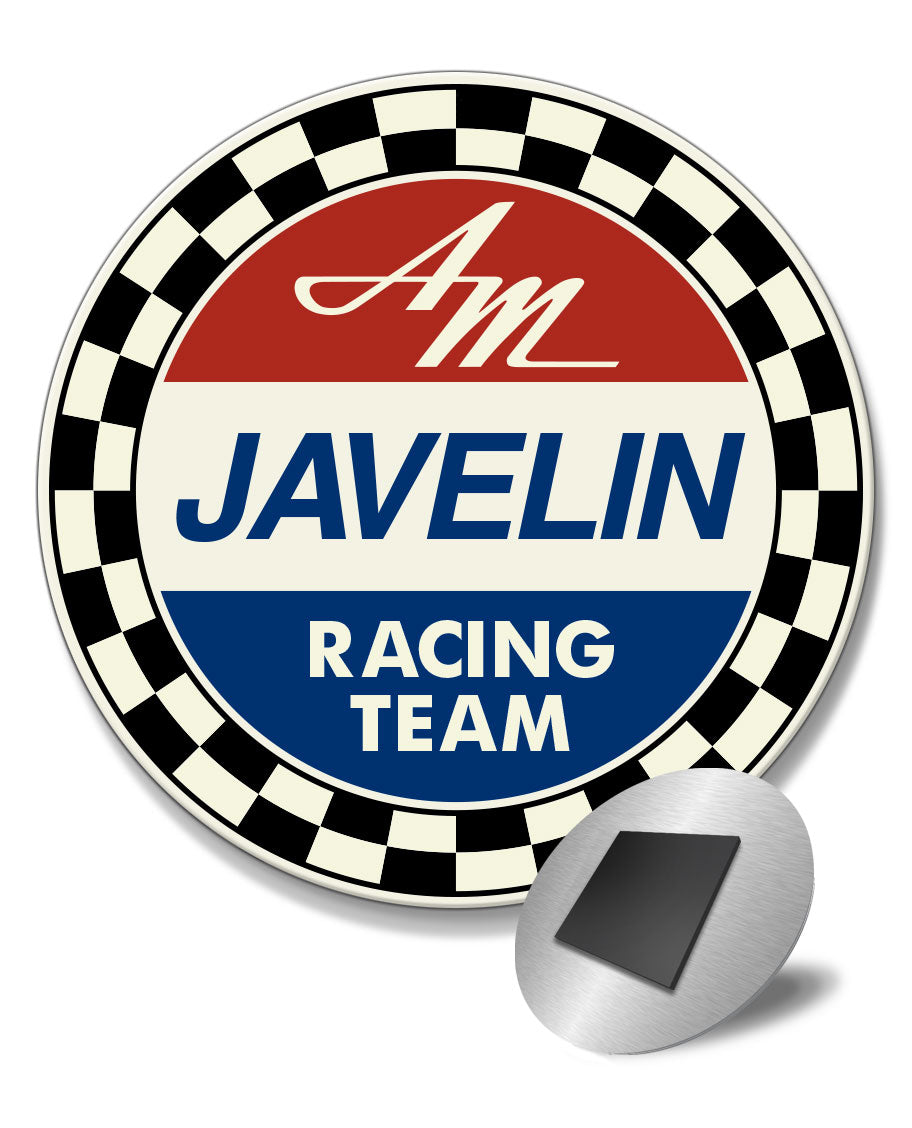 AMC Javelin Racing Team Design Novelty Round Fridge Magnet – Legend Lines