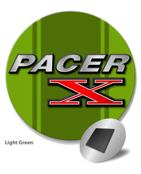 1975 - 1980 AMC Pacer X Emblem Novelty Round Fridge Magnet