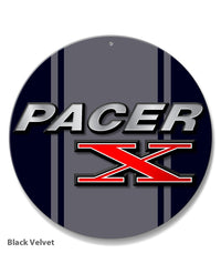 1975 - 1980 AMC Pacer X Emblem Novelty Round Aluminum Sign