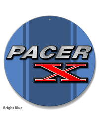 1975 - 1980 AMC Pacer X Emblem Novelty Round Aluminum Sign