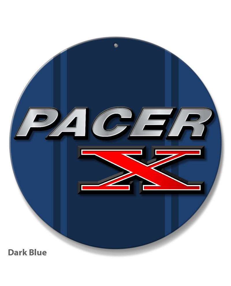 1975 - 1980 AMC Pacer X Emblem Novelty Round Aluminum Sign