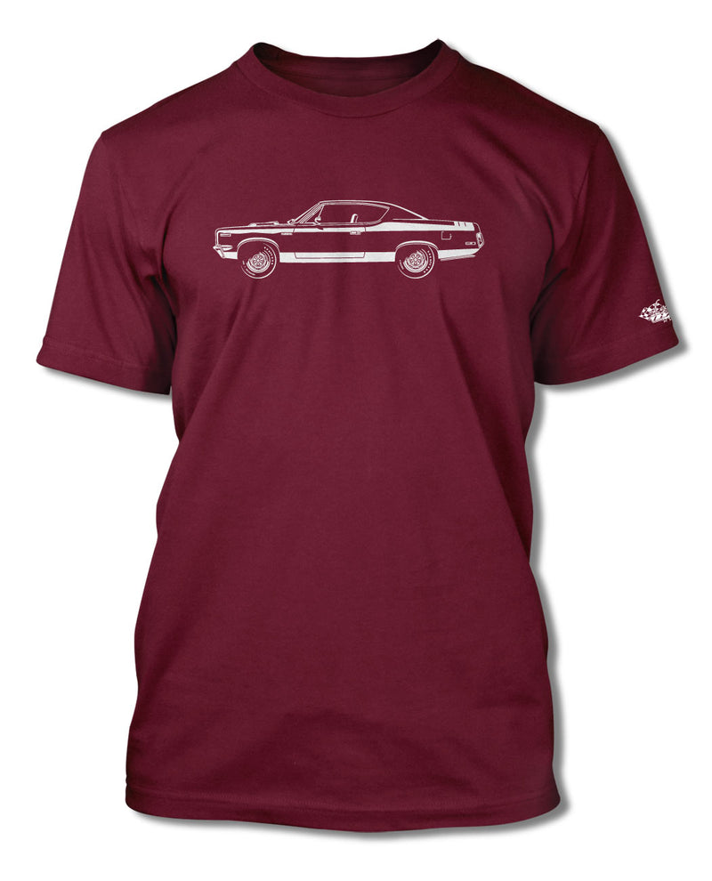 1970 AMC Rebel The Machine Coupe Stripes T-Shirt - Men - Side View