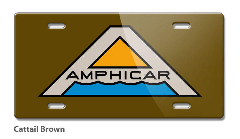 Amphicar Hans Trippel Badge Emblem Novelty License Plate - Vintage Emblem