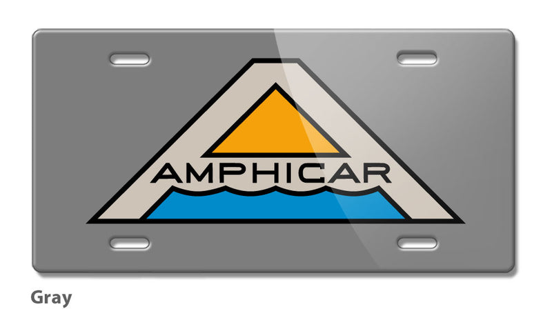 Amphicar Hans Trippel Badge Emblem Novelty License Plate - Vintage Emblem