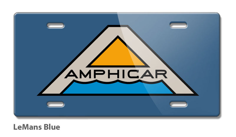 Amphicar Hans Trippel Badge Emblem Novelty License Plate - Vintage Emblem