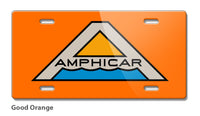 Amphicar Hans Trippel Badge Emblem Novelty License Plate - Vintage Emblem