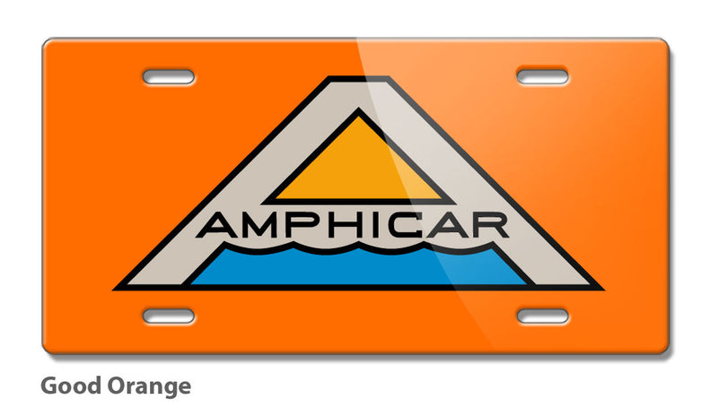 Amphicar Hans Trippel Badge Emblem Novelty License Plate - Vintage Emblem