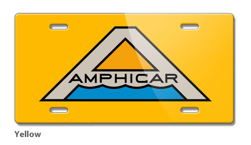 Amphicar Hans Trippel Badge Emblem Novelty License Plate - Vintage Emblem