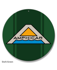 Amphicar Hans Trippel 1961 - 1968 Emblem Round Aluminum Sign