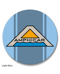 Amphicar Hans Trippel 1961 - 1968 Emblem Round Aluminum Sign