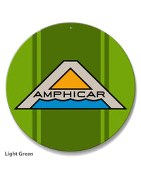 Amphicar Hans Trippel 1961 - 1968 Emblem Round Aluminum Sign