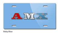 1971 - 1974 AMC AMX Emblem Novelty License Plate - Vintage Emblem