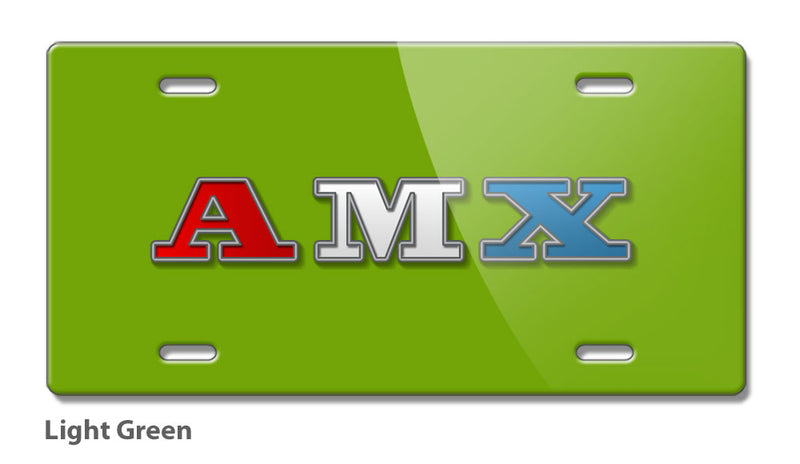 1971 - 1974 AMC AMX Emblem Novelty License Plate - Vintage Emblem