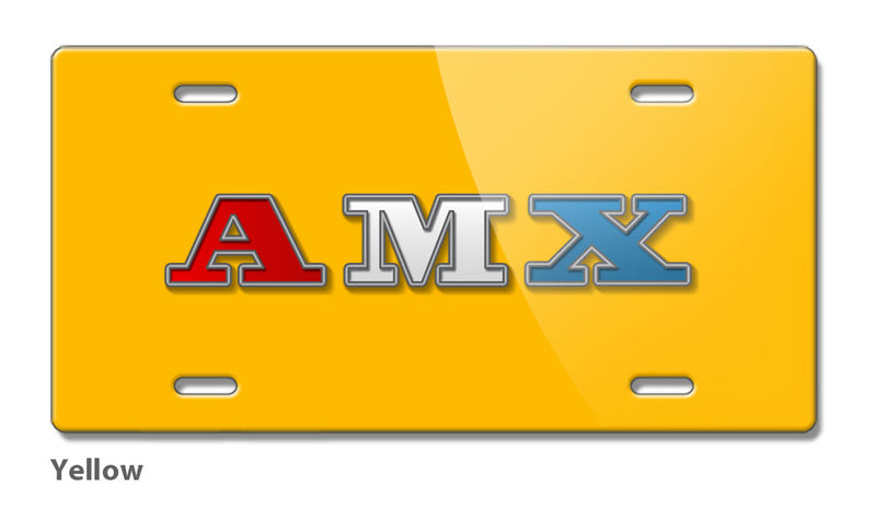 1971 - 1974 AMC AMX Emblem Novelty License Plate - Vintage Emblem