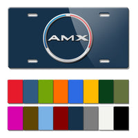 AMC AMX 1968 - 1970 3 Colors Vintage Logo Novelty License Plate