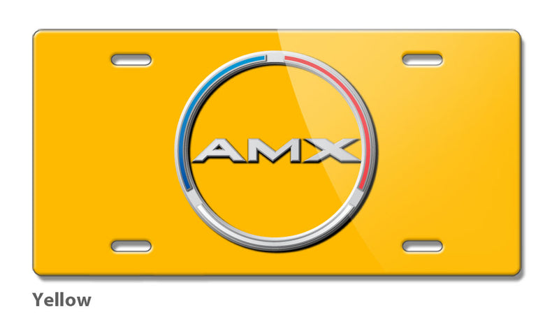 1970 AMC AMX Quarter Panel Circle Emblem Novelty License Plate - Vintage Emblem