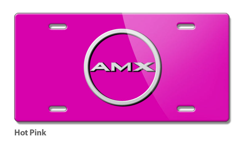 1968 - 1969 AMC AMX Quarter Panel Circle Emblem Novelty License Plate - Vintage Emblem