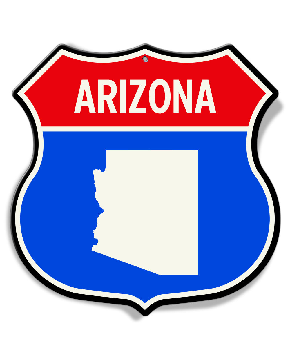 State of Arizona Interstate - Shield Shape - Aluminum Sign