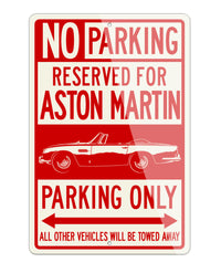Aston Martin DB5 Convertible Reserved Parking Only Sign