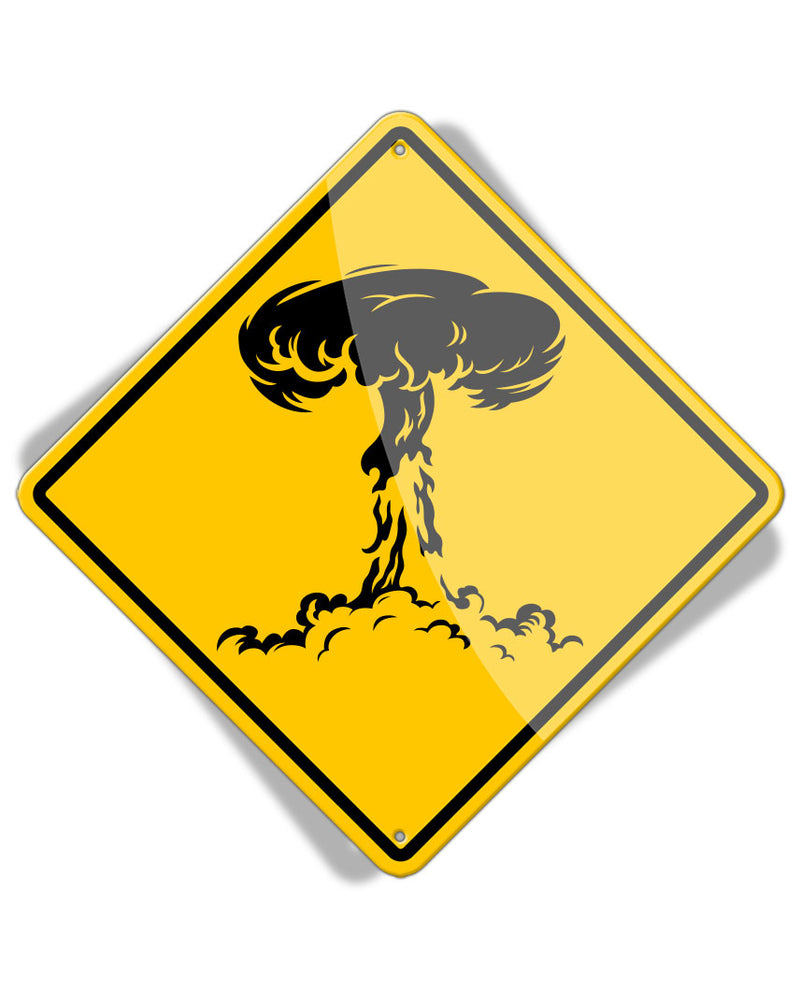 Caution Atomic Blast - Aluminum Sign
