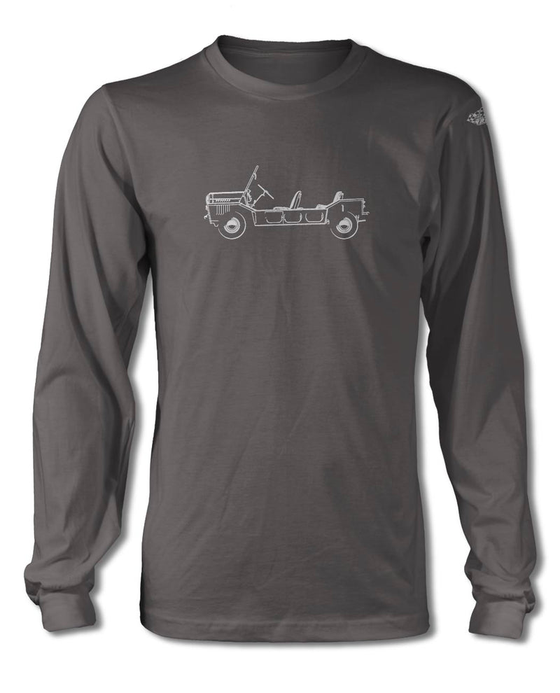 Austin Mini Moke T-Shirt - Long Sleeves - Side View