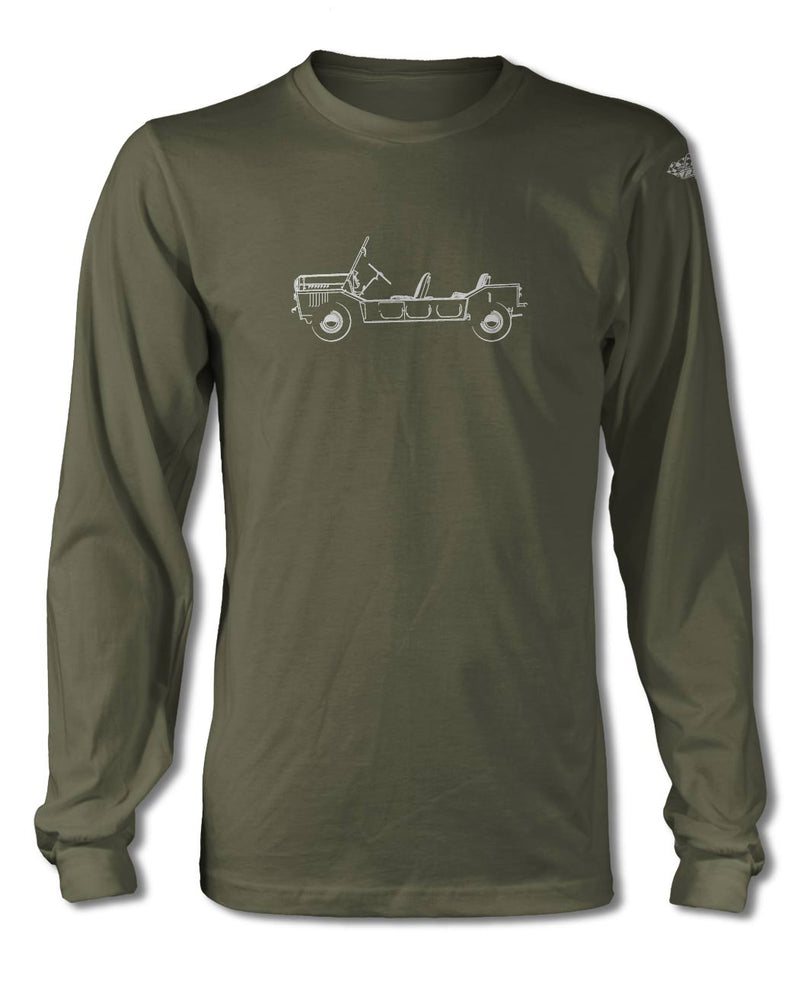 Austin Mini Moke T-Shirt - Long Sleeves - Side View