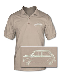 Austin Mini Cooper Adult Pique Polo Shirt - Side View