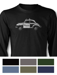 Austin Minor Coupe "Panda" Police  T-Shirt - Long Sleeves - Side View